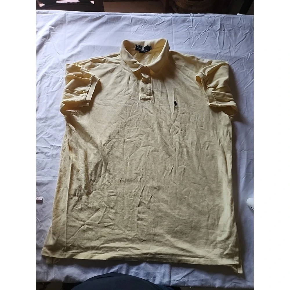 Polo Ralph Lauren Classic Fit‎ Yellow Polo Shirt Men's Size XL